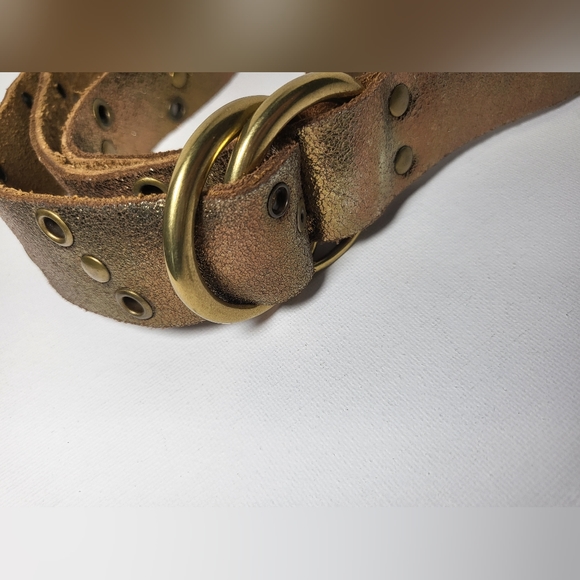 Genuine Leather Bronze Belt - Size Small - Picture 3 of 6